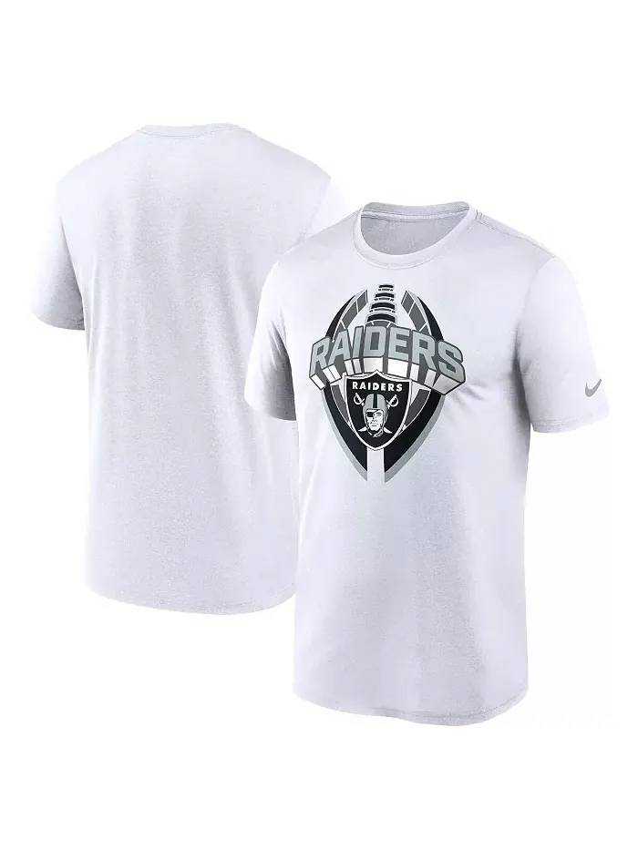 Мужская белая футболка Legend Icon Performance Las Vegas Raiders Nike — изображение 1 из 3