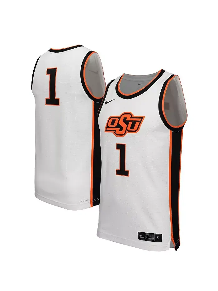 Мужская 1 белая реплика баскетбольной майки Oklahoma State Cowboys Nike — изображение 1 из 3