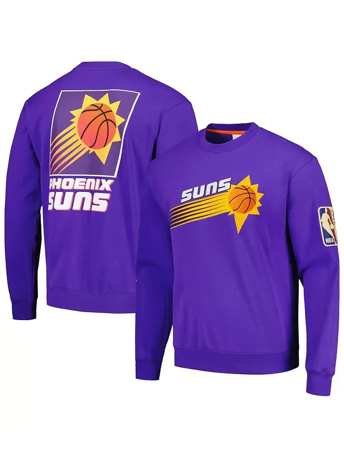 Мужской свитшот Hardwood Classics There and Back Phoenix Suns в фиолетовом цвете Mitchell & Ness — изображение 1 из 4