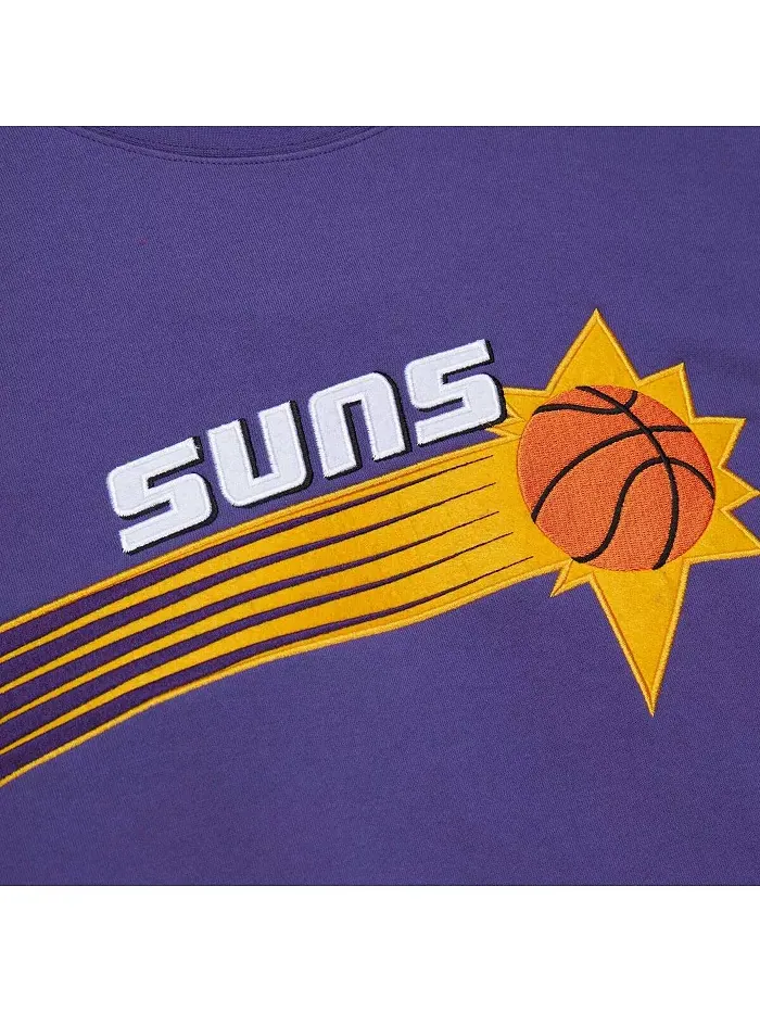 Мужской свитшот Hardwood Classics There and Back Phoenix Suns в фиолетовом цвете Mitchell & Ness — изображение 2 из 4