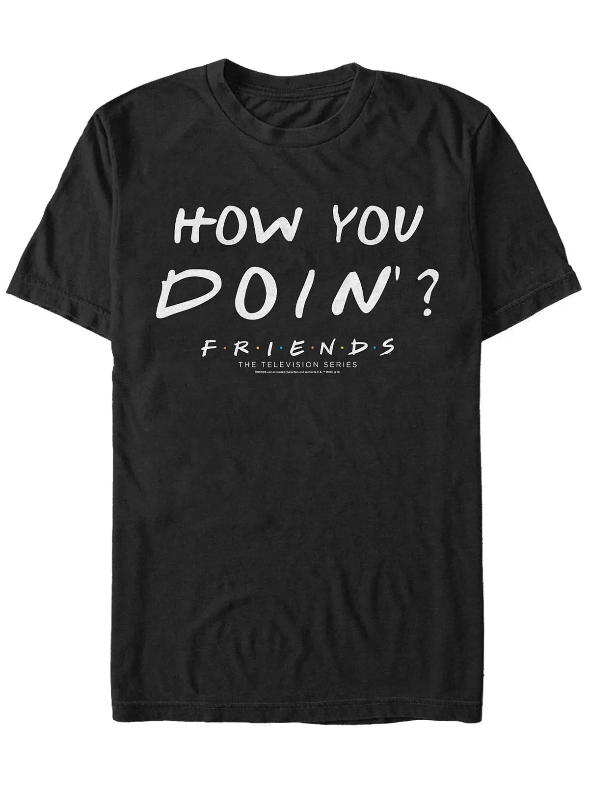 Мужская футболка с коротким рукавом joey tribbiani how you doin quote Fifth Sun — изображение 1 из 1, черный