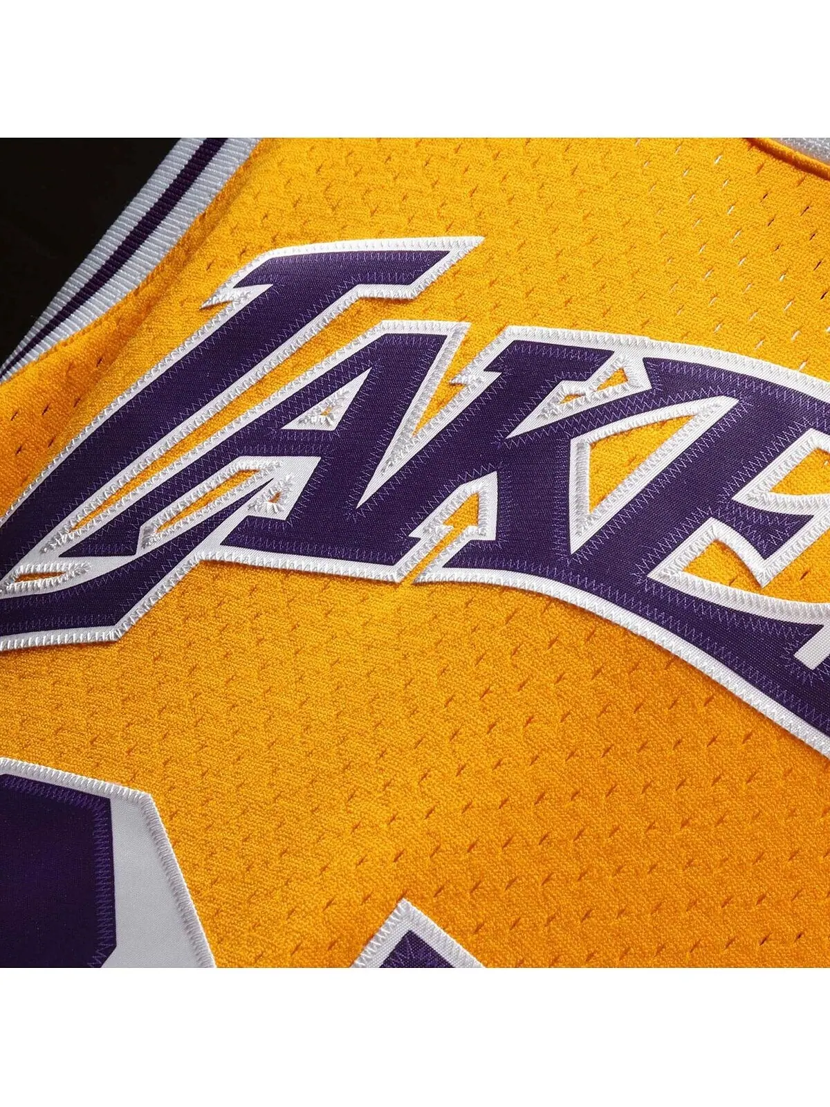 Мужская футболка magic johnson gold los angeles lakers 1984-85 hardwood classics swingman jersey — изображение 4 из 4, золото