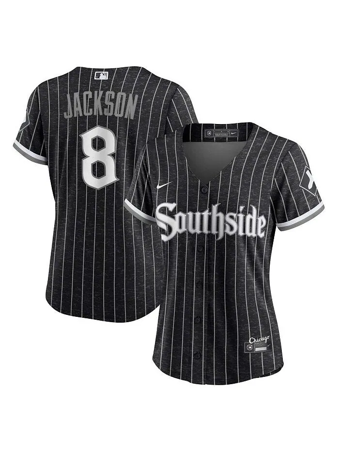 Женская футболка Bo Jackson Black Chicago White Sox City Connect Реплика Джерси игрока Nike — изображение 1 из 1, черный