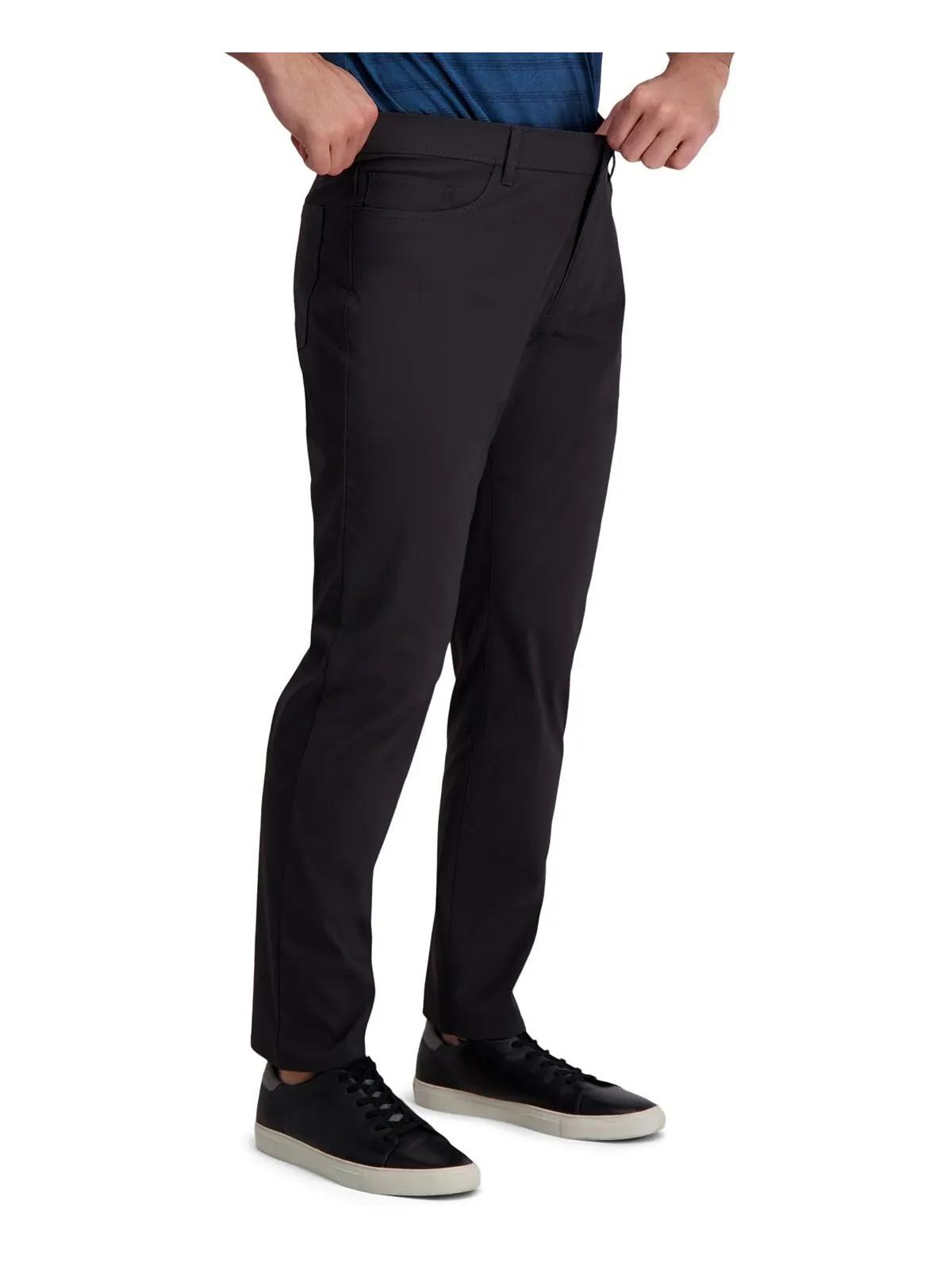 Повседневные брюки active series™ city flex traveler slim fit flat front с 5 карманами (рипстоп) — изображение 4 из 6, серый