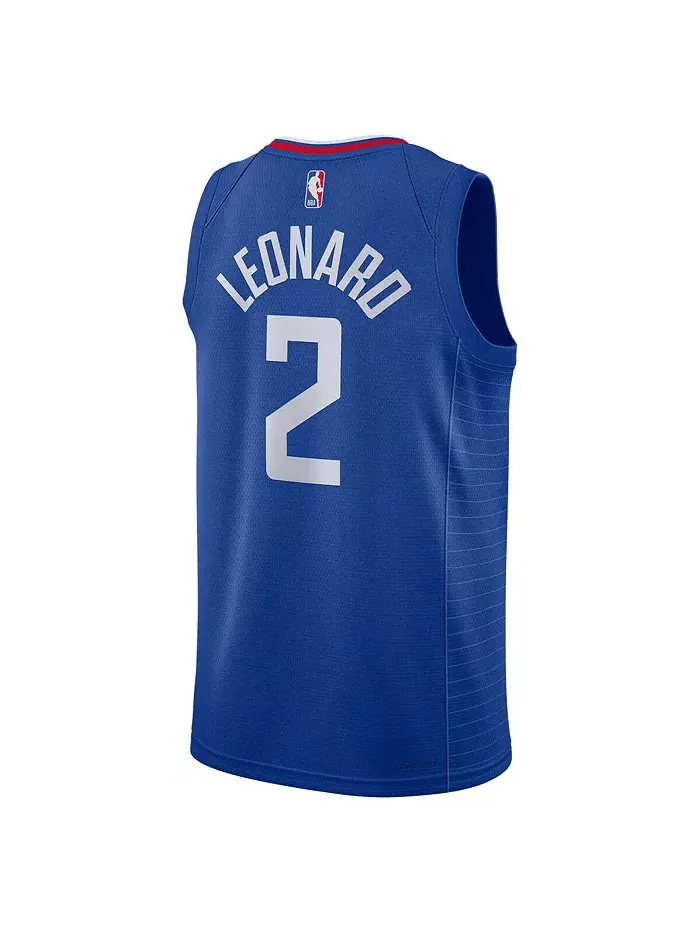 Мужская и женская баскетбольная майка Kawhi Leonard Royal LA Clippers Swingman — Icon Edition Nike — изображение 2 из 3