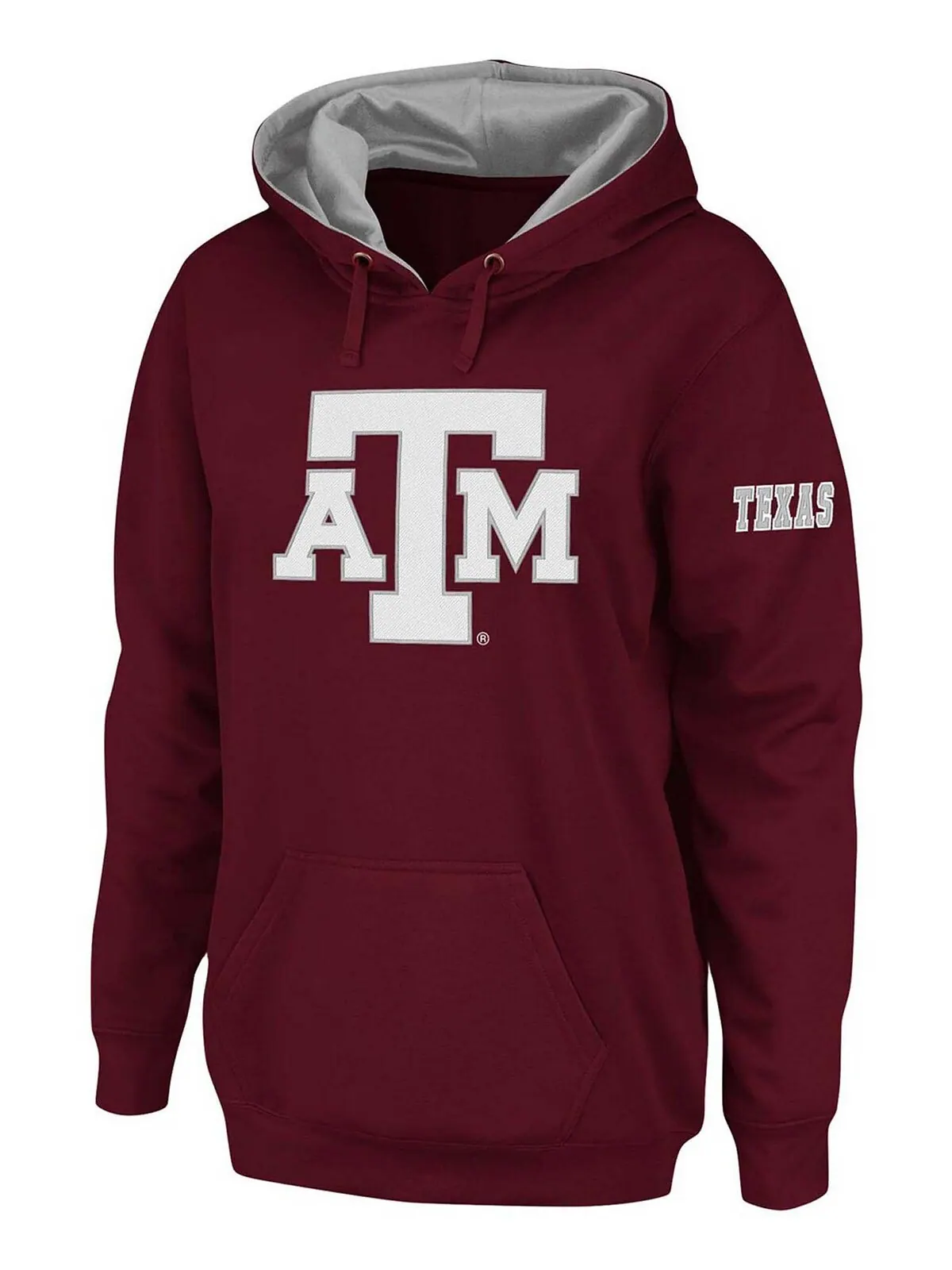Женский темно-бордовый пуловер с капюшоном и большим логотипом Texas A&M Aggies Team Stadium — изображение 4 из 4, коричневый