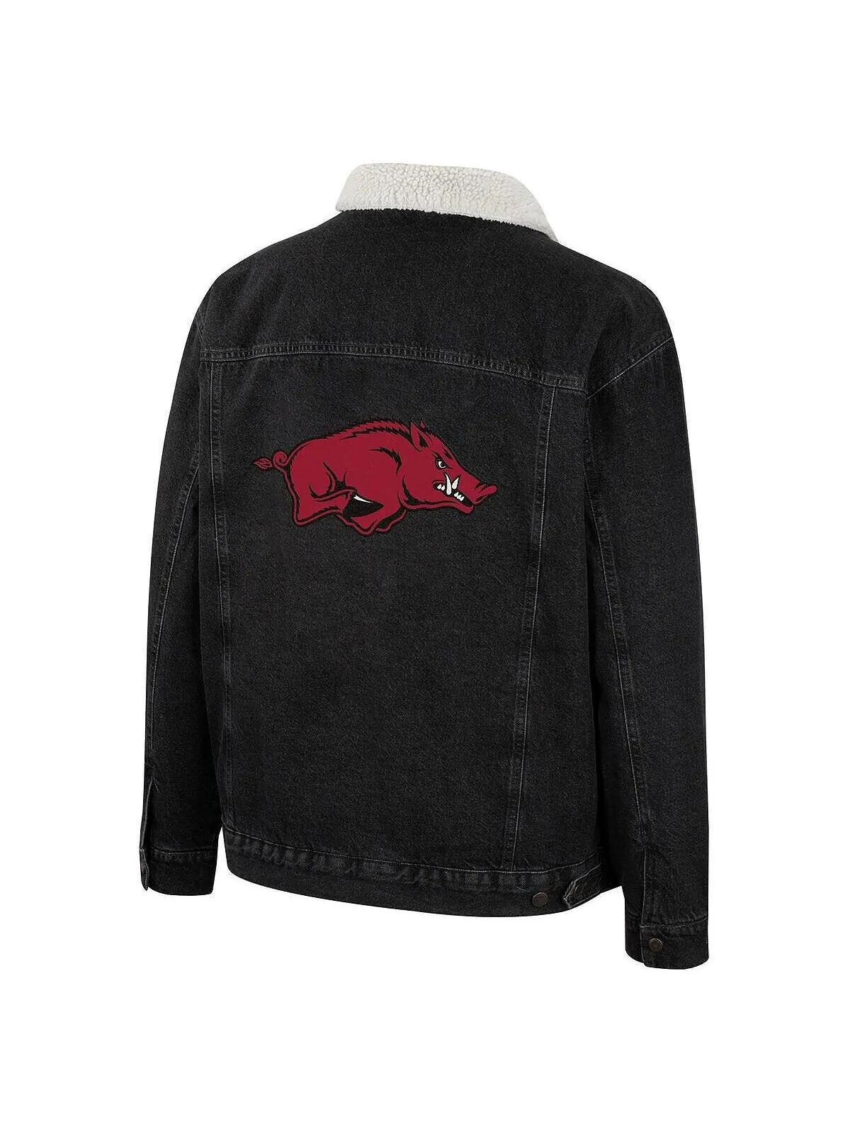 Мужская джинсовая куртка на пуговицах в стиле вестерн x Wrangler Charcoal Arkansas Razorbacks — изображение 3 из 3