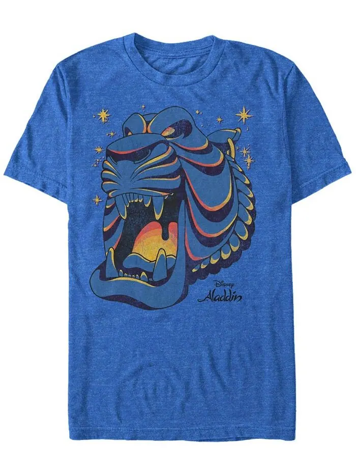 Мужская футболка с коротким рукавом Disney Aladdin Neon Cave Outline Fifth Sun — изображение 1 из 1