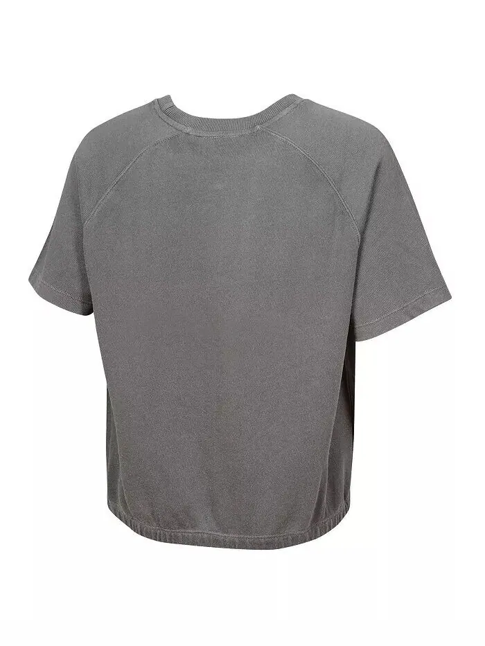 Женский серый топ с короткими рукавами Detroit Lions Mineral Wash Outerstuff — изображение 2 из 3