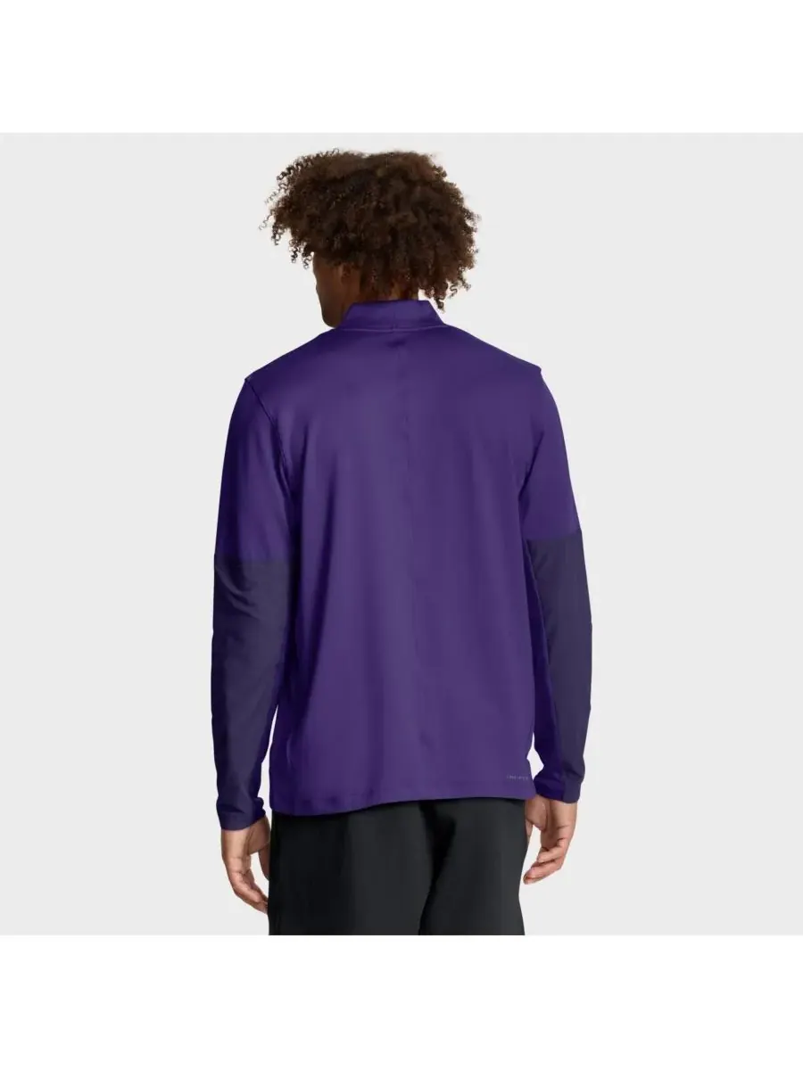 Nike Мужская фиолетовая толстовка с застежкой-молнией до середины груди LSU Tigers One Goal — изображение 5 из 5, фиолетовый