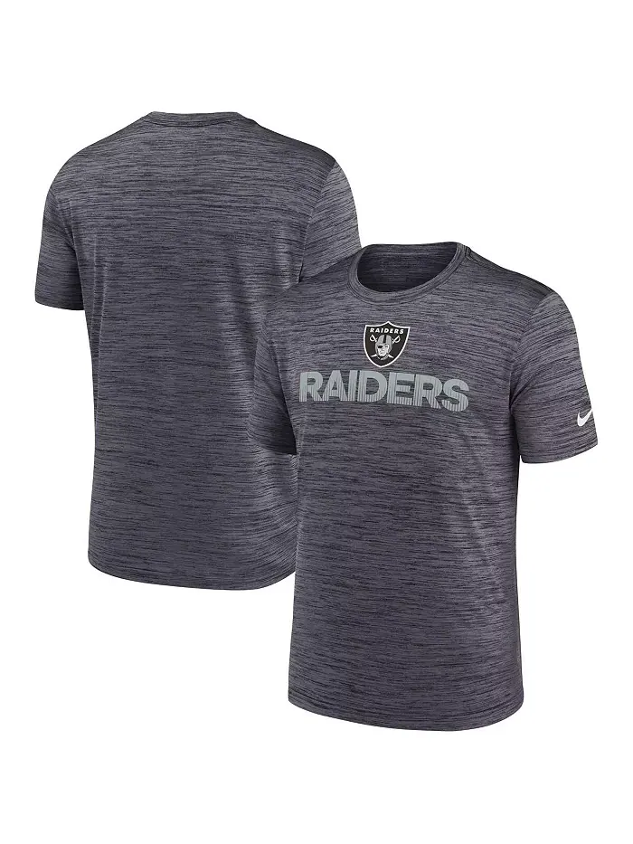 Мужская черная футболка Las Vegas Raiders Blitz Velocity Modern Performance Nike — изображение 1 из 3