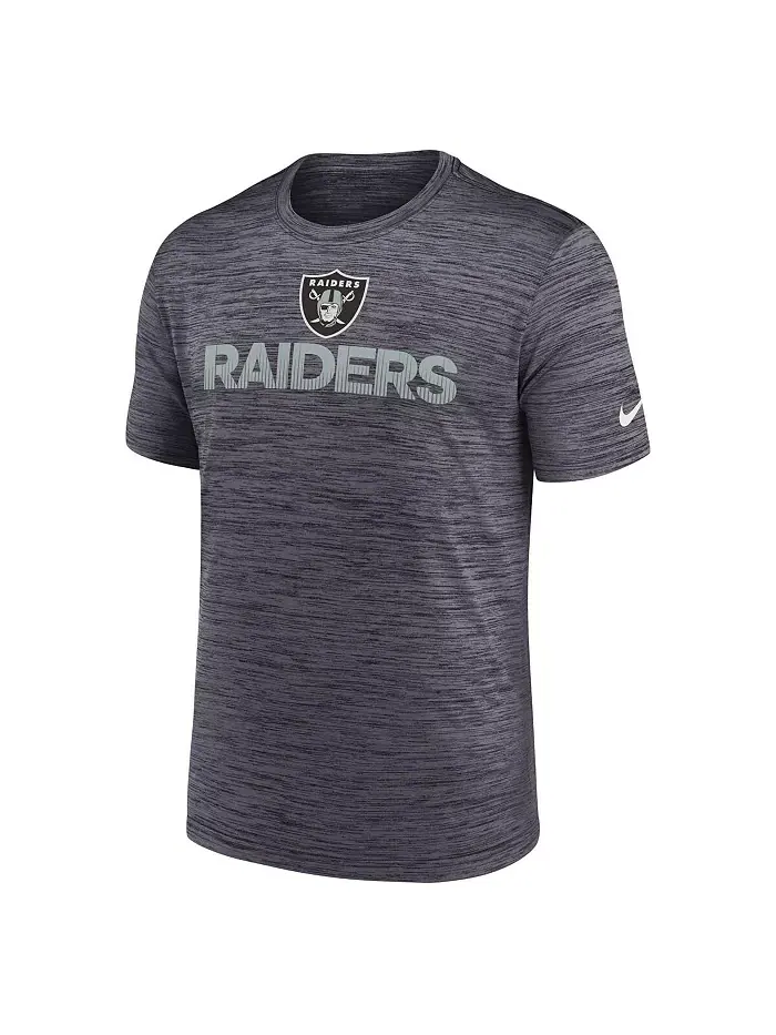 Мужская черная футболка Las Vegas Raiders Blitz Velocity Modern Performance Nike — изображение 3 из 3