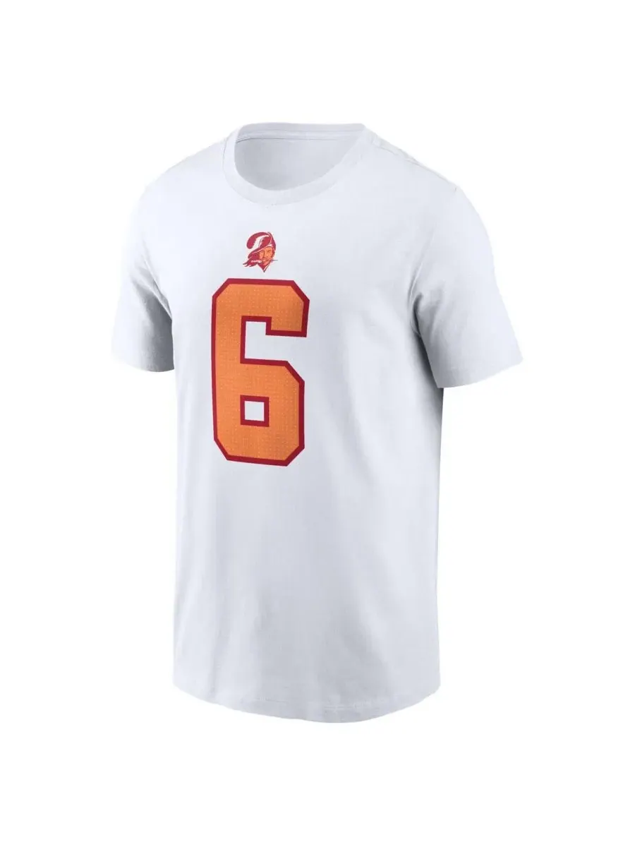 Nike Мужская футболка Baker Mayfield White '76 Tampa Bay Buccaneers, посвященная 50-летию команды — изображение 2 из 3, белый
