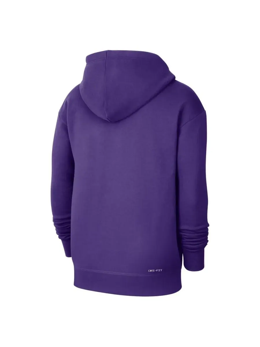 Nike Мужская фиолетовая толстовка с капюшоном Los Angeles Lakers Courtside Standard Issue Premium — изображение 3 из 3