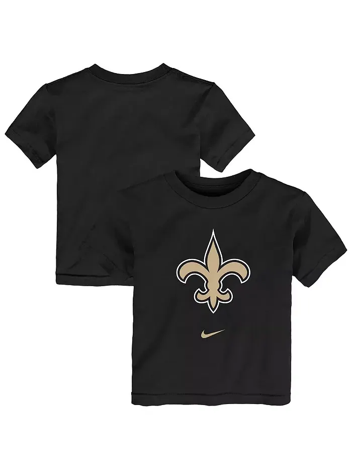 Футболка для малышей с основным логотипом New Orleans Saints, черная, Legend Nike — изображение 1 из 3