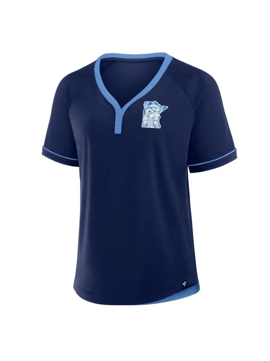 Fanatics Женская темно-синяя футболка Minnesota Twins Cooperstown Collection League Diva с — изображение 3 из 3, темно-синий