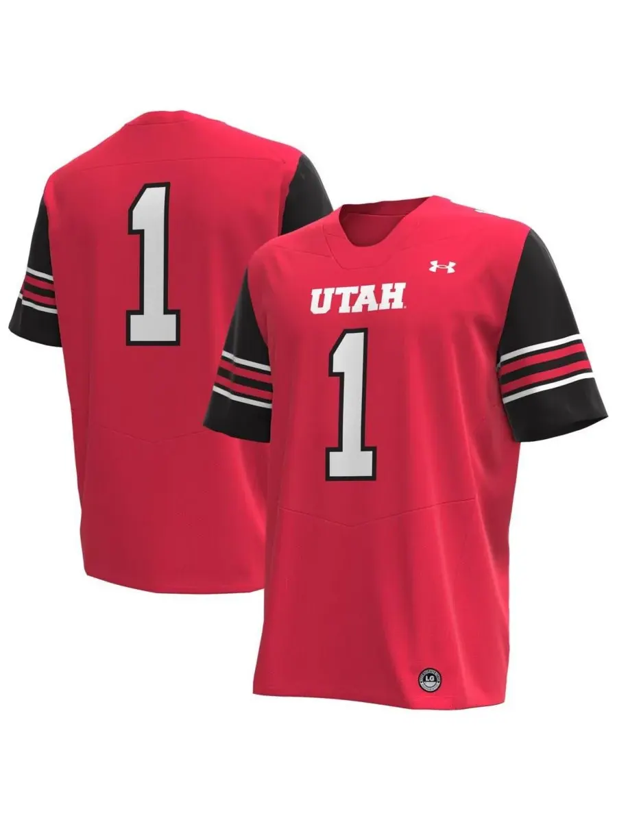 Мужская футбольная майка №1 команды Utah Utes (реплика) Under Armour — изображение 1 из 3, красный