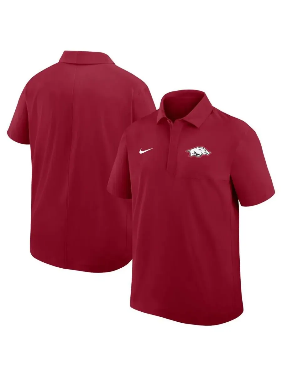 Мужская тканая поло-рубашка Cardinal Arkansas Razorbacks из материала Dri-FIT Nike — изображение 1 из 3, красный