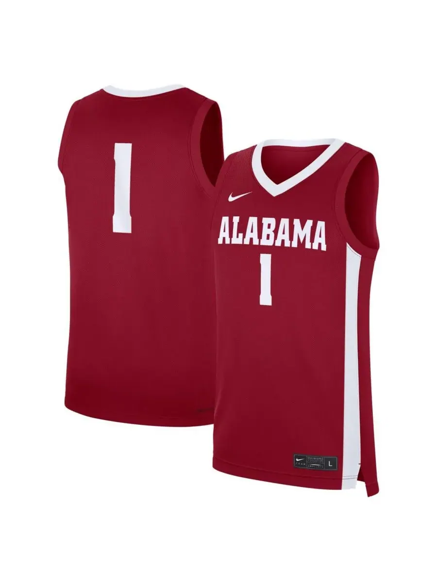 Nike Мужская футболка-реплика "Crimson Tide" цвета "Crimson" (красный) — изображение 1 из 3