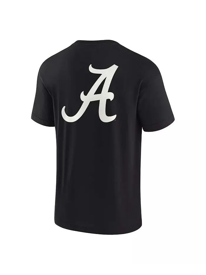 Мужская и женская черная футболка Alabama Crimson Tide Super Soft с коротким рукавом Fanatics — изображение 3 из 3