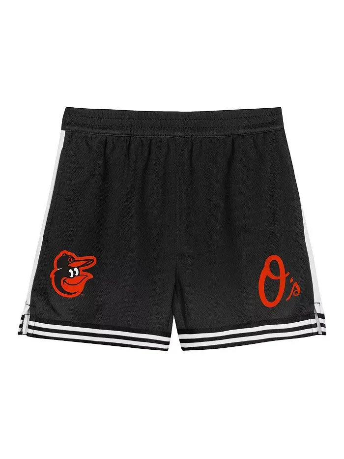 Детский комплект футболки и шорт Baltimore Orioles Pinch Hitter Infielder в оранжево-черной — изображение 4 из 5