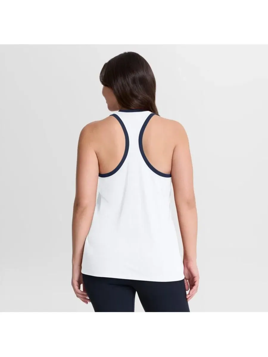 Женская майка-безрукавка New York Yankees Tri-Blend Dri-FIT Racerback Tank Top Nike — изображение 2 из 8, белый