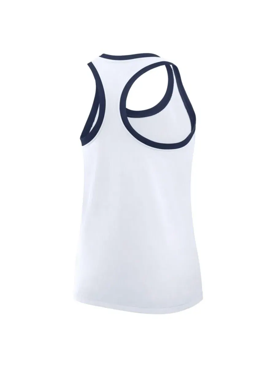 Женская майка-безрукавка New York Yankees Tri-Blend Dri-FIT Racerback Tank Top Nike — изображение 5 из 8, белый
