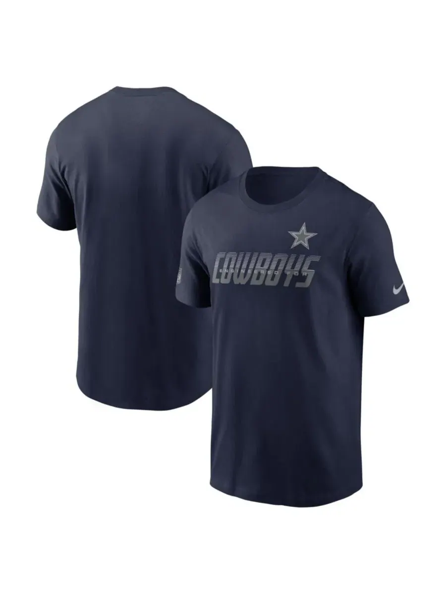 Футболка с принтом Sideline Dri-FIT Nike — изображение 1 из 3, темно-синий