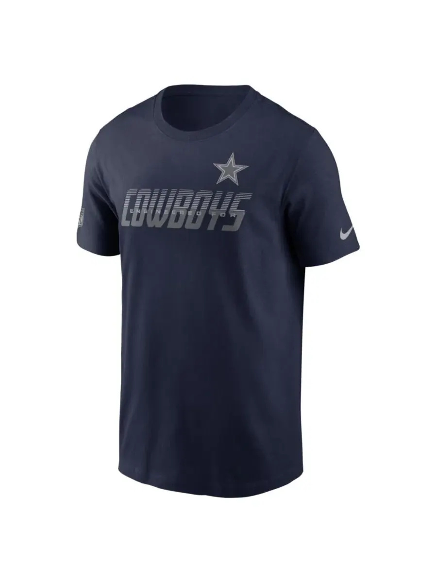 Футболка с принтом Sideline Dri-FIT Nike — изображение 2 из 3, темно-синий