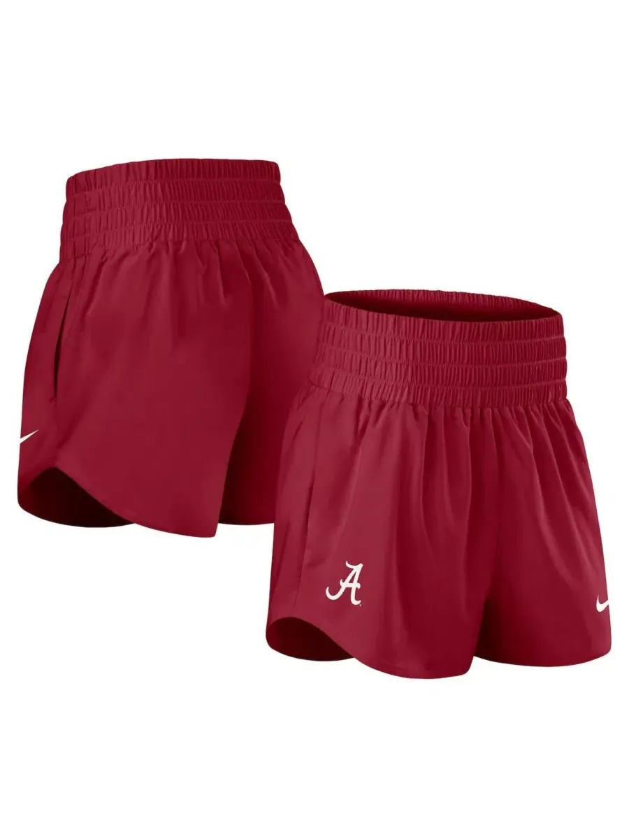 Женские шорты Nike с высокой посадкой Dri-FIT, модель Crimson Tide Performance One — изображение 1 из 5, красный