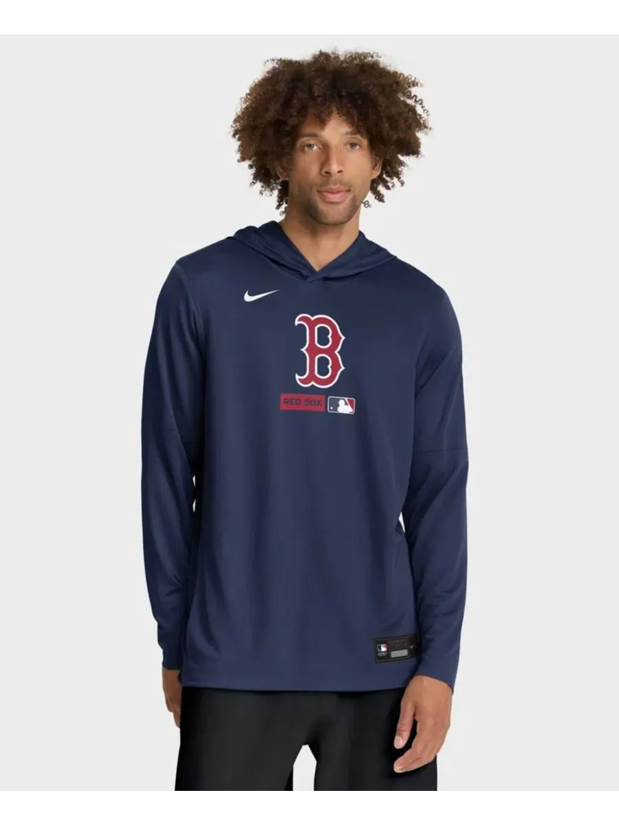 Толстовка с капюшоном Nike Boston Red Sox — изображение 1 из 4, темно-синий