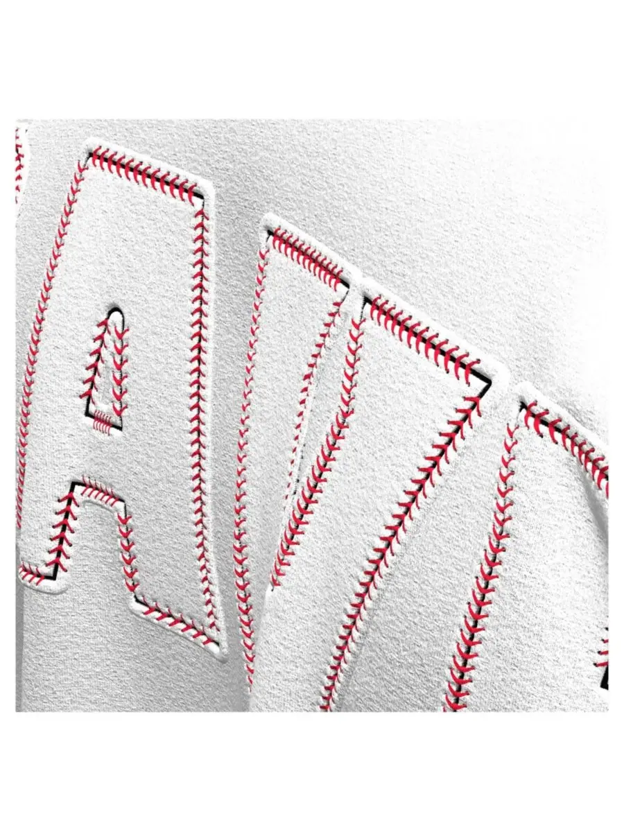Футболка с длинным рукавом с принтом Atlanta Braves Baseball Stitch Spirit Jersey Fanatics — изображение 4 из 5, белый
