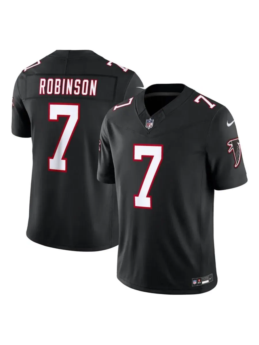 Джерси Nike Bijan Robinson Alternate Throwback Vapor F.U.S.E. Stitched Limited — изображение 1 из 2, черный
