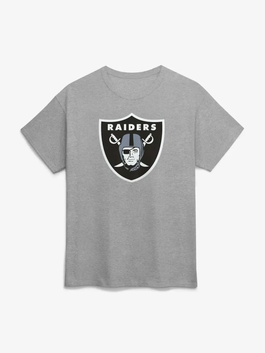 Футболка с длинным рукавом Las Vegas Raiders Primary Logo Logo Athletic — изображение 1 из 4, серый