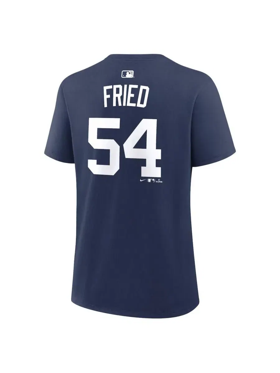 Футболка с принтом и номером игрока Max Fried Nike — изображение 3 из 3, темно-синий
