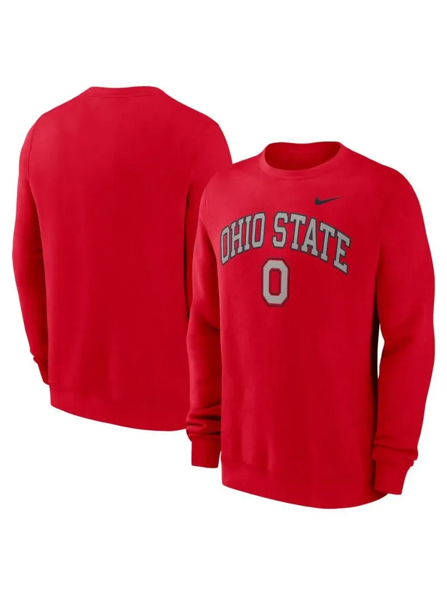 Мужская алая толстовка с аркой в стиле Ohio State Buckeyes Nike — изображение 1 из 3, алый