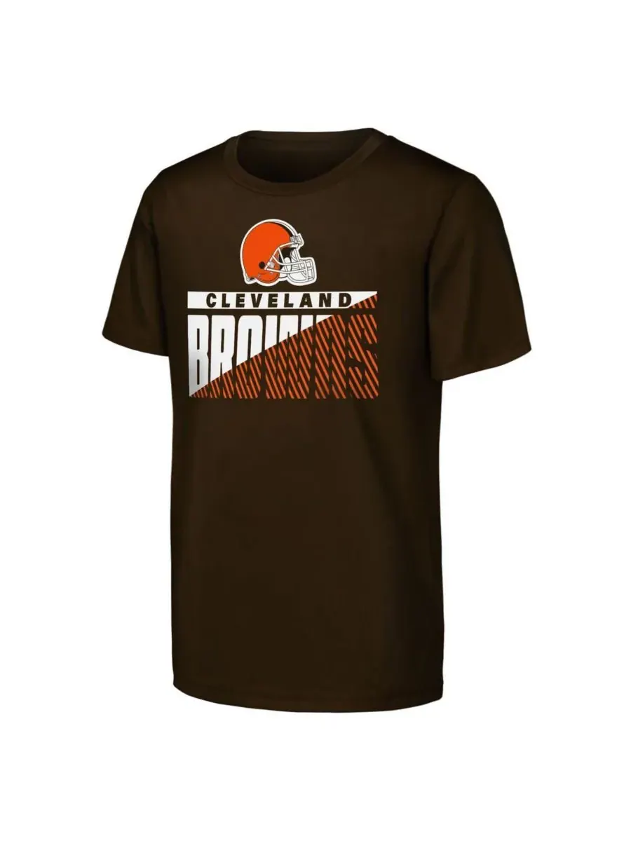 Outerstuff Набор из двух коричневых футболок Cleveland Browns "Never Quit" для мальчиков и девочек — изображение 2 из 3