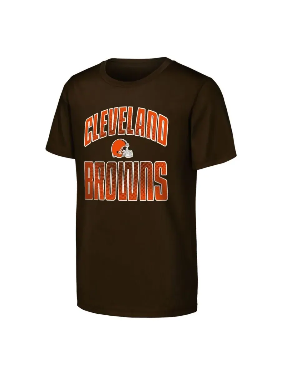 Outerstuff Набор из двух коричневых футболок Cleveland Browns "Never Quit" для мальчиков и девочек — изображение 3 из 3