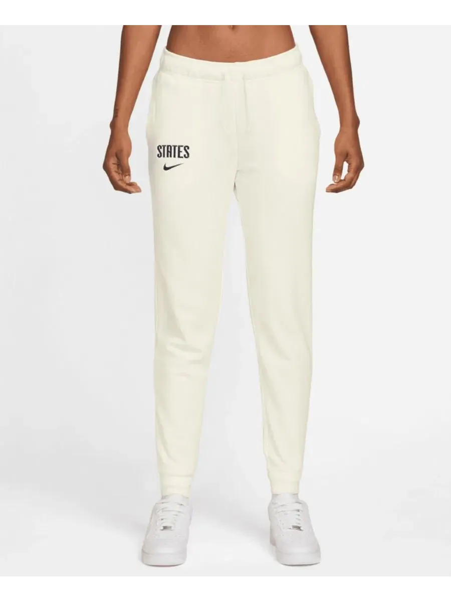 Женские спортивные брюки Nike USMNT Club Fleece Mid-Rise — изображение 1 из 3, белый