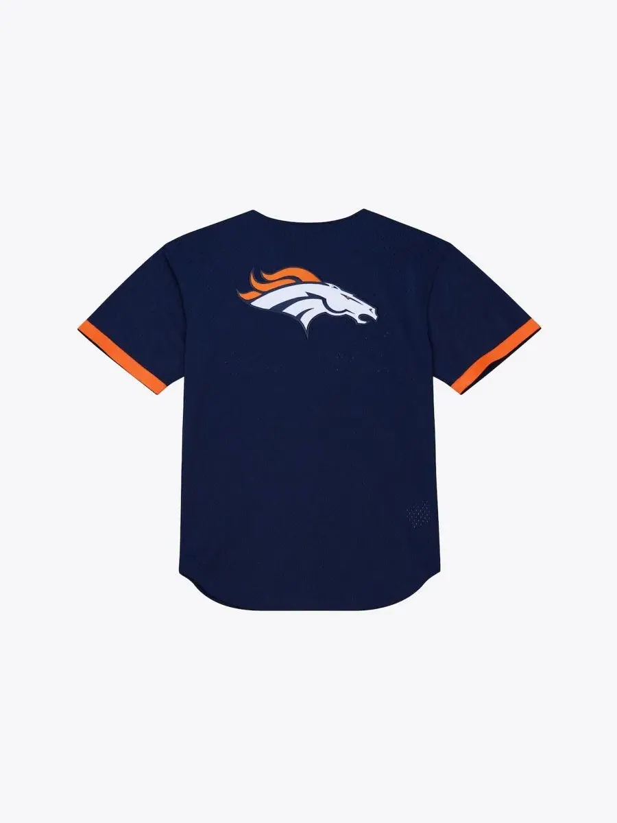 Футболка с принтом Denver Broncos Mitchell & Ness — изображение 2 из 4, темно-синий