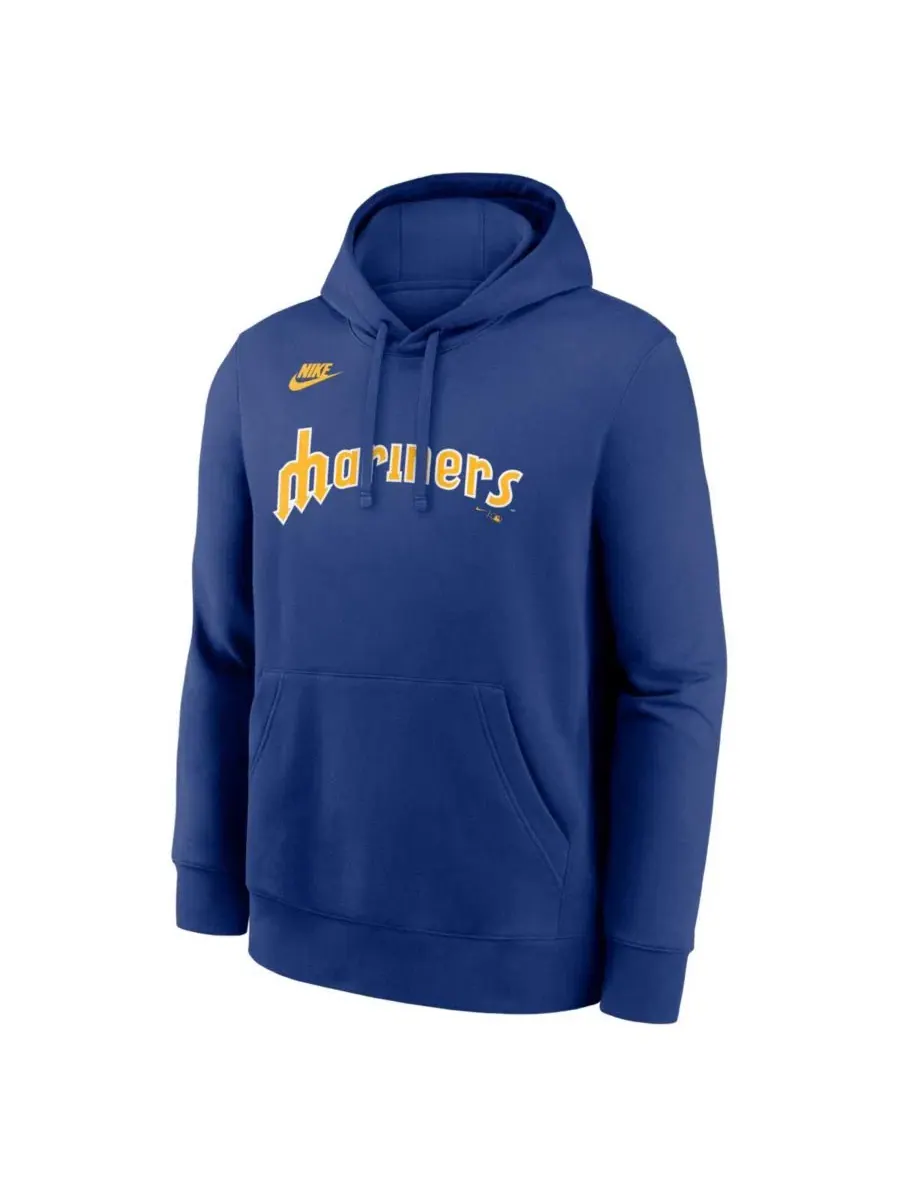 Худи с винтажным принтом, модель Wordmark Club Nike — изображение 2 из 3, королевский