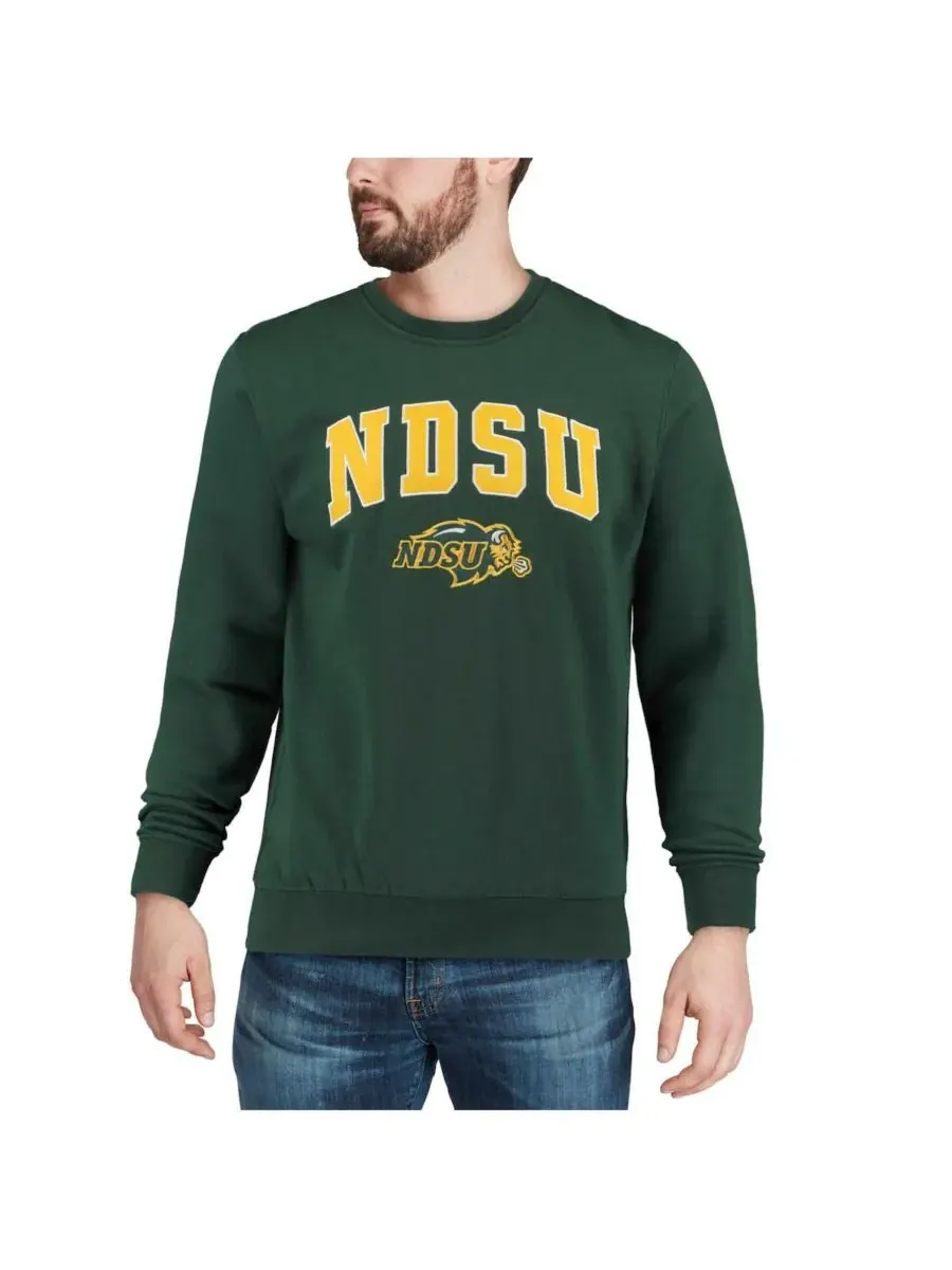 Мужская толстовка с круглым вырезом и логотипом NDSU Bison Colosseum — изображение 6 из 6, черный