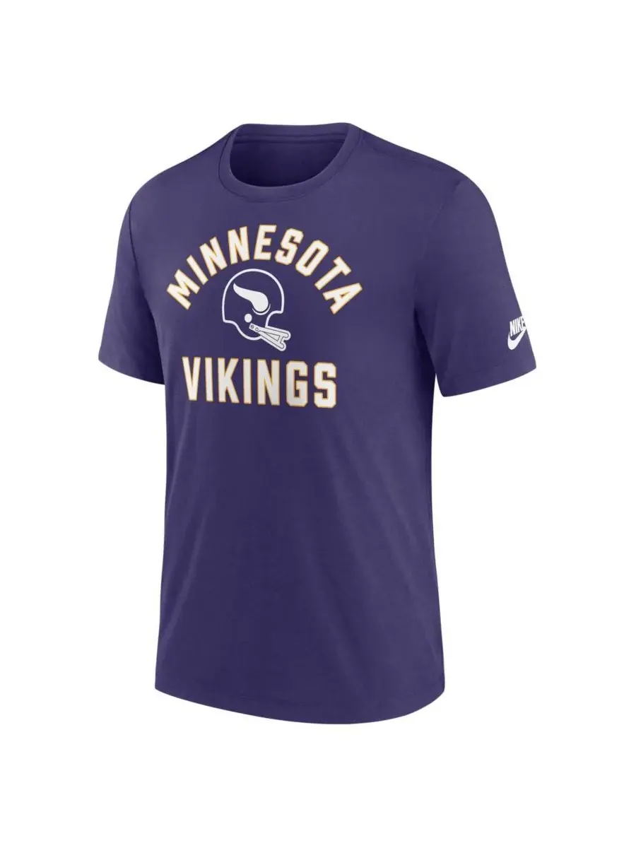 Nike Мужская фиолетовая футболка Minnesota Vikings Favorable Timeline Tri-Blend — изображение 2 из 3, фиолетовый