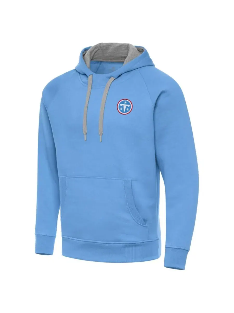 Худи Victory с вышивкой Tennessee Titans Antigua — изображение 2 из 3, светлый синий