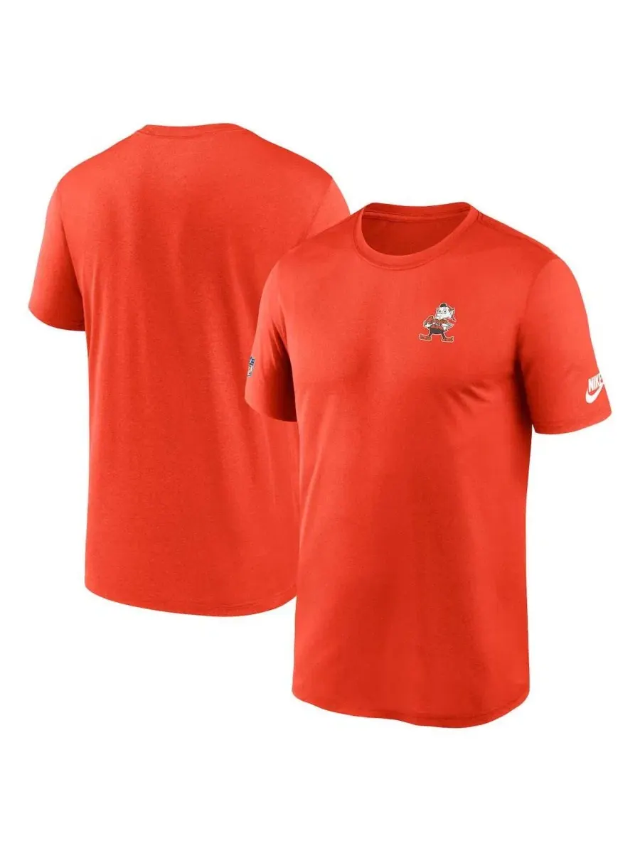 Футболка Nike с длинным рукавом, с принтом, Cleveland Browns Sideline Alt Pack Small Logo Legend — изображение 1 из 3