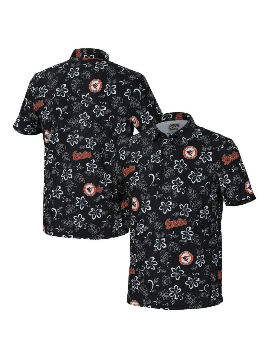 Reyn Spooner Мужская черная поло-рубашка Baltimore Orioles Cooperstown Collection Performance — черный