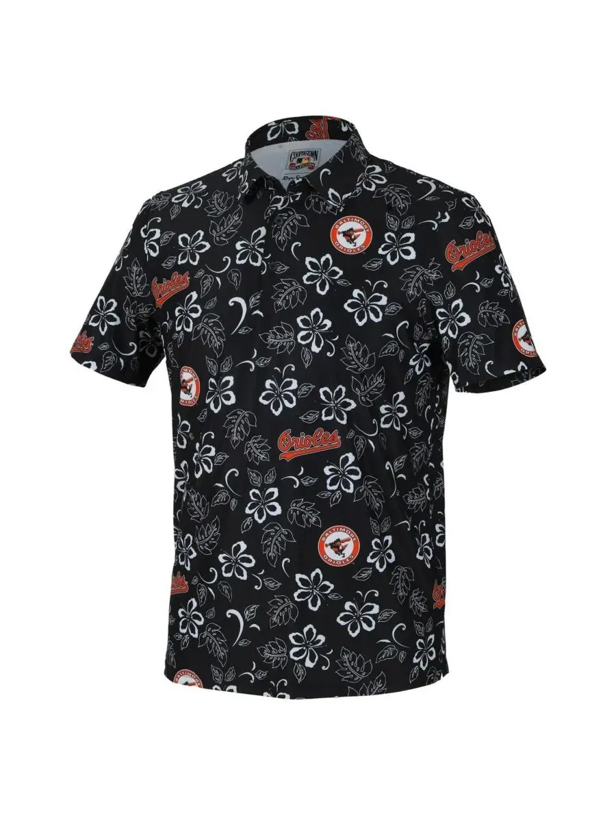 Reyn Spooner Мужская черная поло-рубашка Baltimore Orioles Cooperstown Collection Performance — изображение 2 из 3, черный