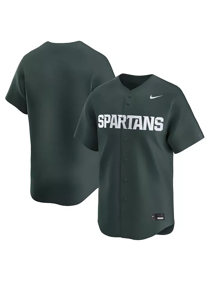 Мужская зеленая бейсбольная джерси Michigan State Spartans College Limited Nike — изображение 1 из 3