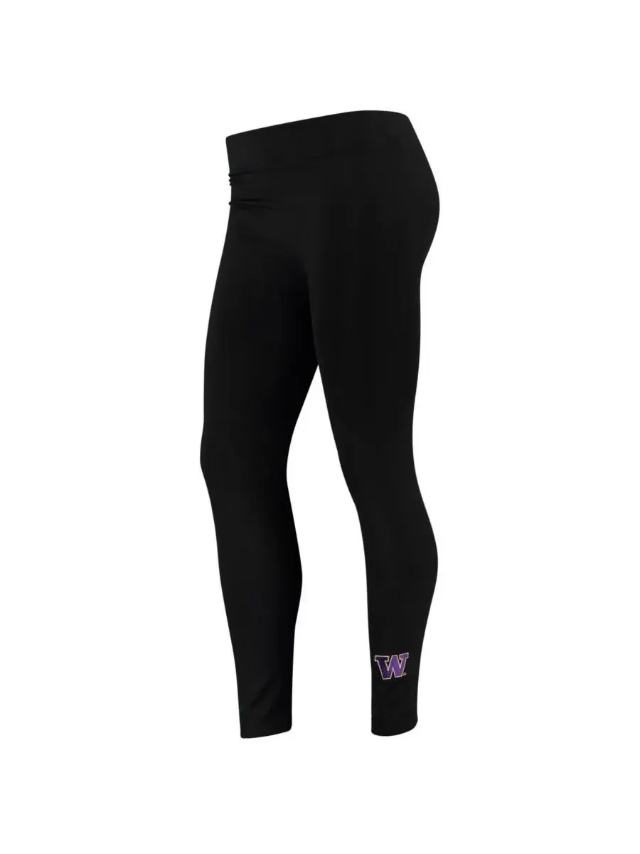 ZooZatz Женские черные флисовые леггинсы с символикой команды Washington Huskies