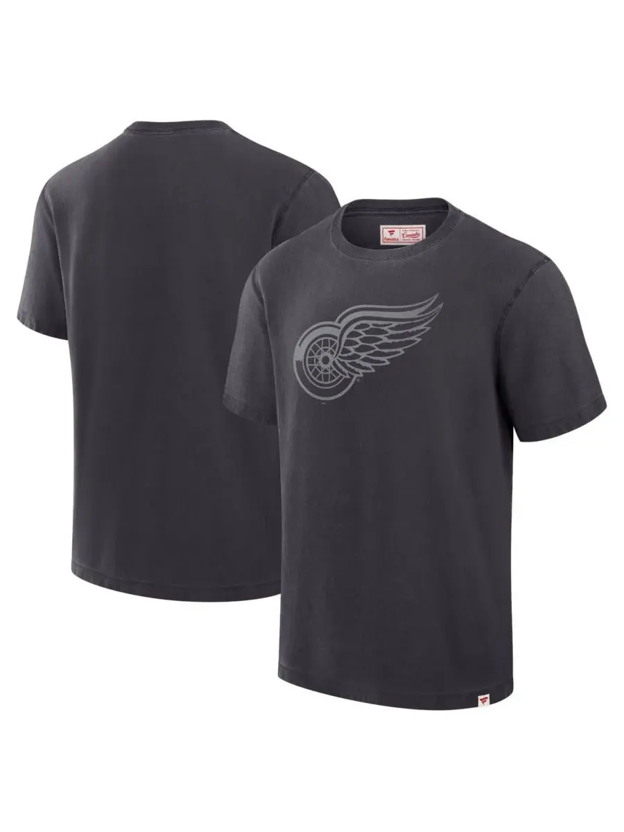 Fanatics Мужская черная футболка Detroit Red Wings, произведено в Канаде — изображение 1 из 3, черный